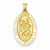 14k Gold Saint Christopher Medal Pendant, Pretty Pendants for Necklace