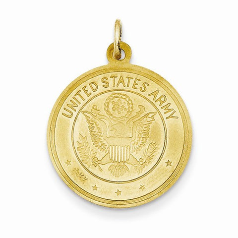 14k Gold US Army Saint Christopher Medal Pendant, Pendants for Necklace