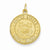 14k Gold US Coast Guard Saint Christopher Medal Pendant, Pendants for Necklace