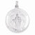 14k White Gold Saint Jude Medal Pendant, Pendants for Necklace