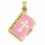 14k Gold Enameled Lord's Prayer Bible Pendant, Pendants for Necklace