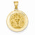 14k Gold Holy Communion Medal Pendant, Pendants for Necklace
