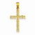 14k Gold Filigree Cross pendant, Charm