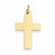 14k Gold Polished Cross Pendant, Beautiful Pendants for Necklace