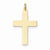 14k Gold Polished Cross Pendant, Delightful Pendants for Necklace