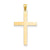 Engravable Cross Charm in 14k Gold