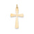 Engravable Cross Charm in 14k Gold
