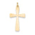 14k Gold Engravable Cross Charm hide-image