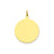 Engravable Round Scalloped Disc Charm in 14k Gold
