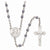 Silver-Tone Child'S Communion Style Crucifix Rosary Necklace
