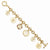 Gold-Tone Blessed Flower Of The Lily Charm