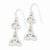 Silver-tone, celtic trinity dangle Earrings