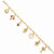 Gold-Tone Red Crystal Charm