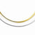14K Two-Tone Reversible White & Yellow Domed Omega Necklace