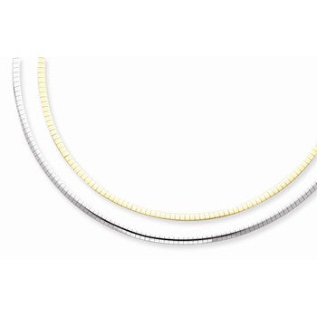 14K Two-Tone Lt Reversible Omega Necklace