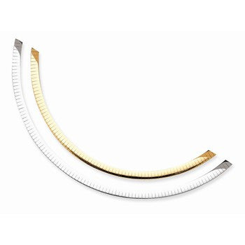 14K Two-Tone Lt Reversible Omega Necklace