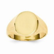 14k Yellow Gold Signet Ring