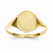 14k Yellow Gold Signet Ring