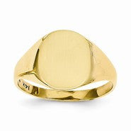 14k Yellow Gold Signet Ring