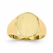 14k Yellow Gold Signet Ring