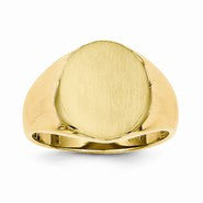 14k Yellow Gold Signet Ring