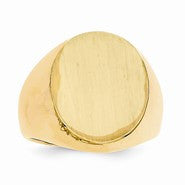 14k Yellow Gold Men's Signet Ring