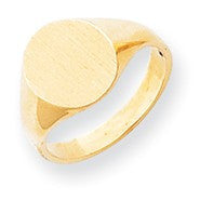14k Yellow Gold Signet Ring