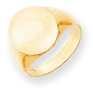 14k Yellow Gold Signet Ring