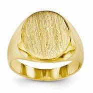 14k Yellow Gold Signet Ring