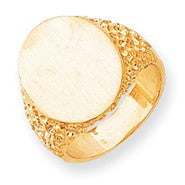 14k Yellow Gold Men's Signet Ring