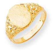 14k Yellow Gold Signet Ring