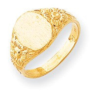 14k Yellow Gold Signet Ring