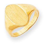 14k Yellow Gold Signet Ring
