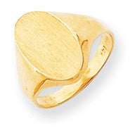 14k Yellow Gold Signet Ring