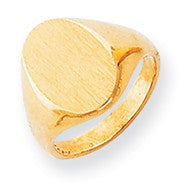 14k Yellow Gold Signet Ring