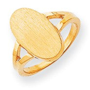 14k Yellow Gold Signet Ring