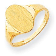 14k Yellow Gold Signet Ring