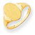 14k Yellow Gold Signet Ring