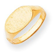 14k Yellow Gold Signet Ring