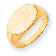 14k Yellow Gold Men's Signet Ring