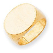 14k Yellow Gold Men's Signet Ring