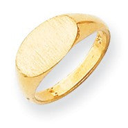 14k Yellow Gold Signet Ring