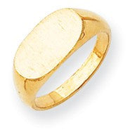 14k Yellow Gold Signet Ring