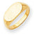 14k Yellow Gold Signet Ring