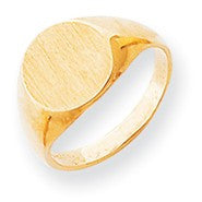 14k Yellow Gold Signet Ring