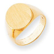 14k Yellow Gold Signet Ring