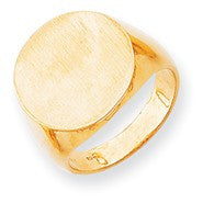 14k Yellow Gold Men's Signet Ring