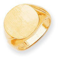 14k Yellow Gold Men's Signet Ring