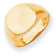 14k Yellow Gold Men's Signet Ring