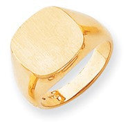 14k Yellow Gold Men's Signet Ring